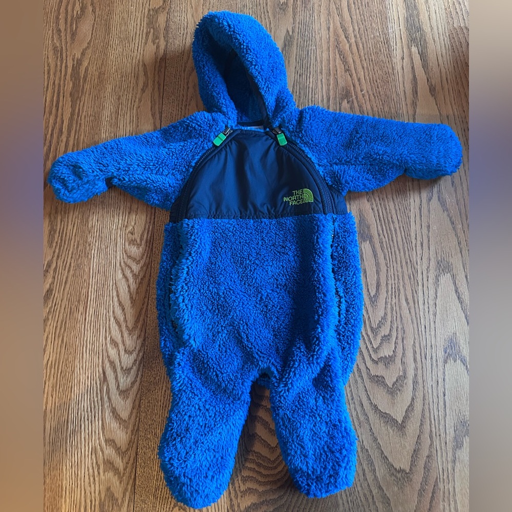 The North Face Blue Sherpa Bunting Suit